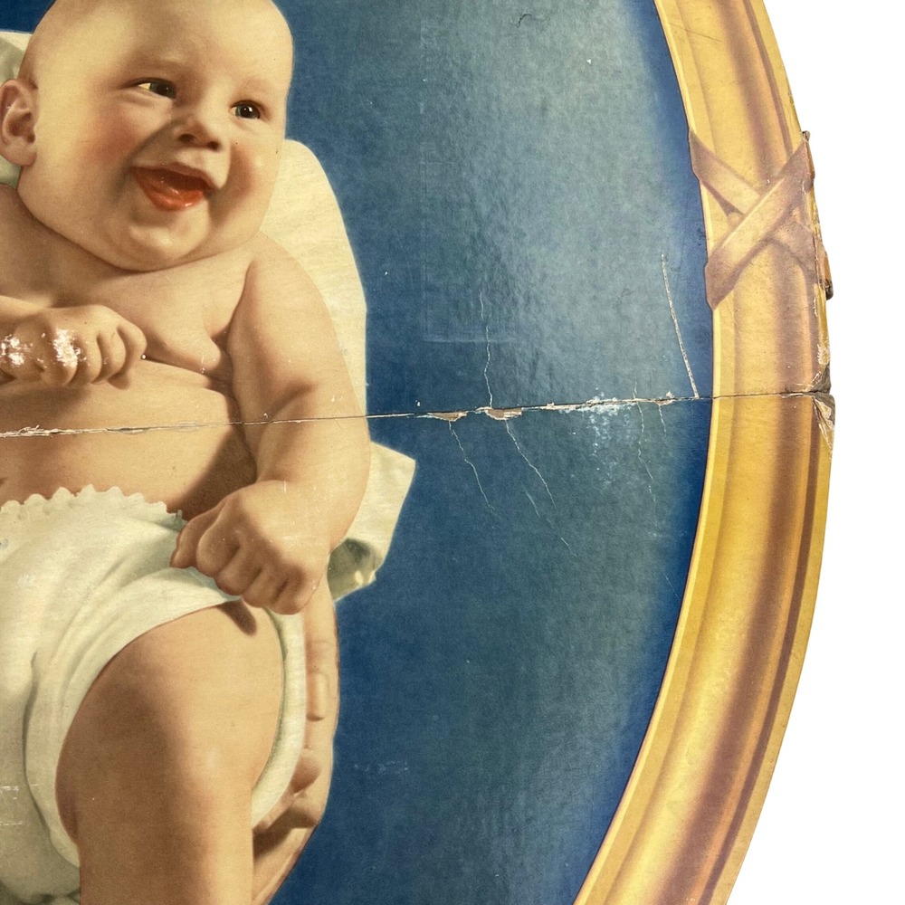 1940s Davol Nipples‎ Vintage Advertising X-LARGE SIGN 40" Cardboard Nurse Baby - Picture 14 of 16